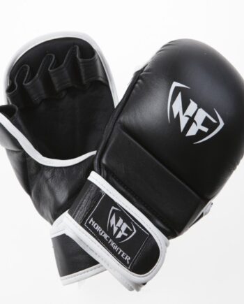 Nordic Fighter Mma Handsker Shooto Gloves Pro Black Kunstlæder  -large