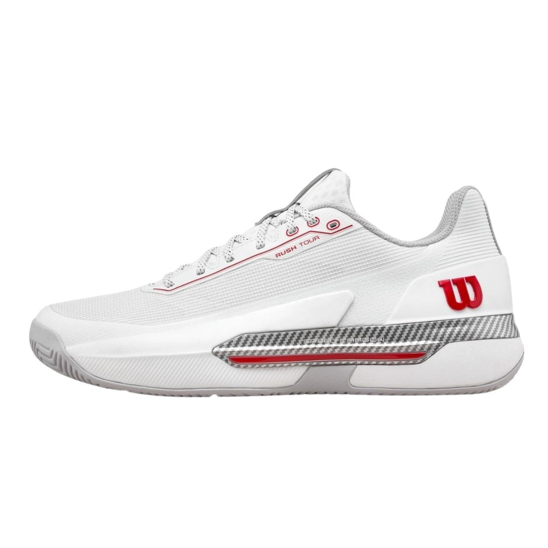 Wilson Rush Tour Ctc Bright White Wilson Red Microchip 41