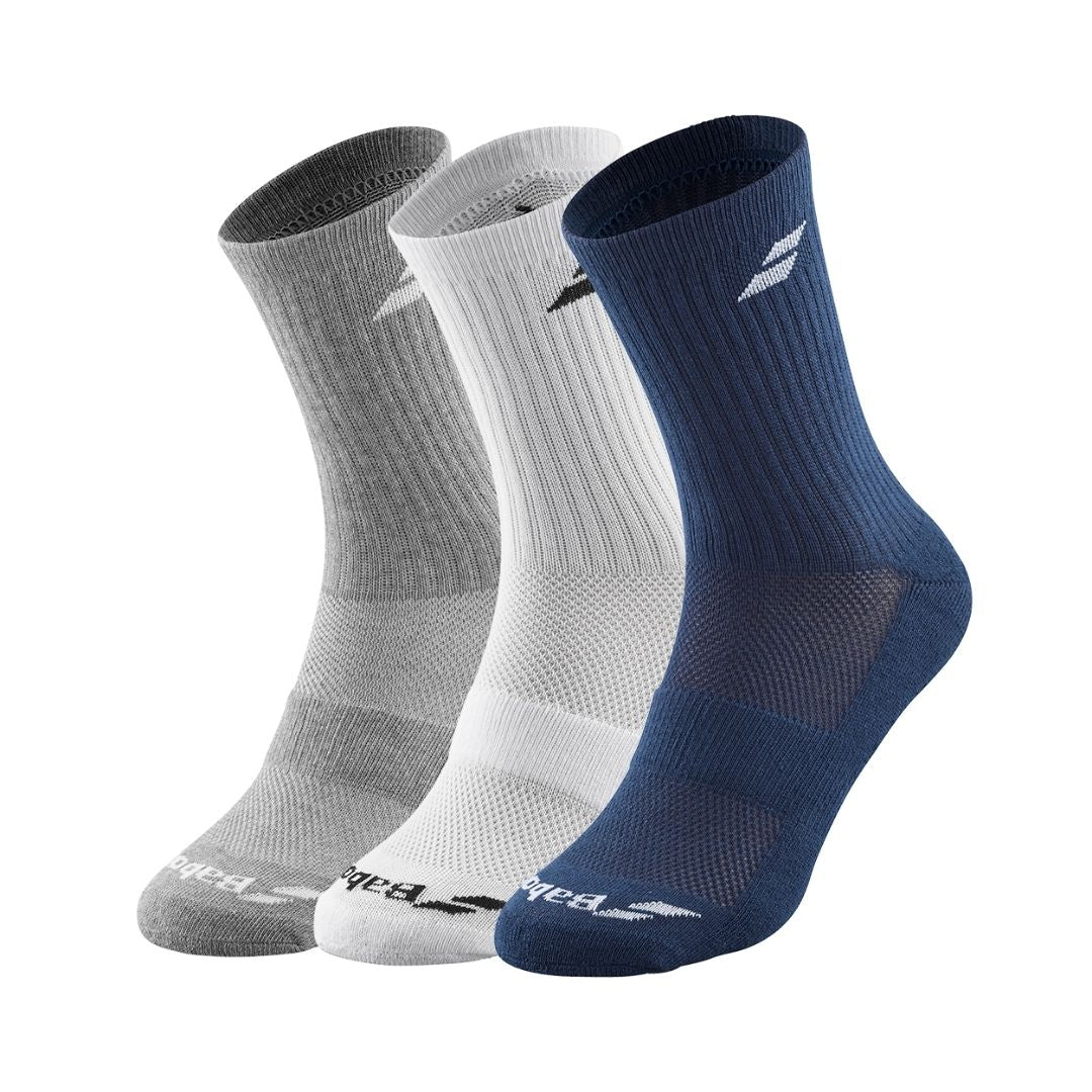 Babolat Strømper  -pak  White Estate Blue Grey  39-42