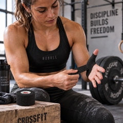 Henza  Elastisk Crossfittape Sort 5cm     9m