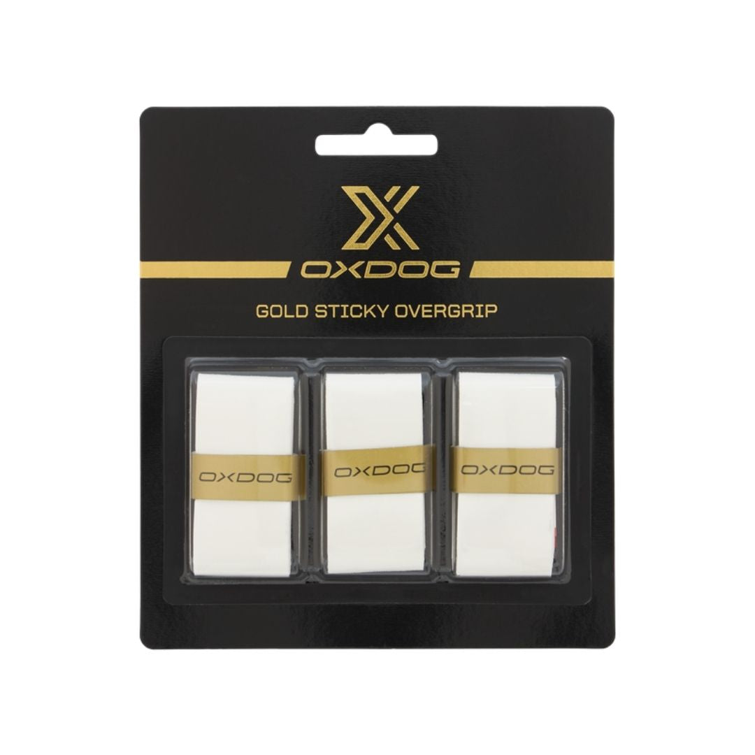 Oxdog Gold Sticky Overgrips   -pak  White