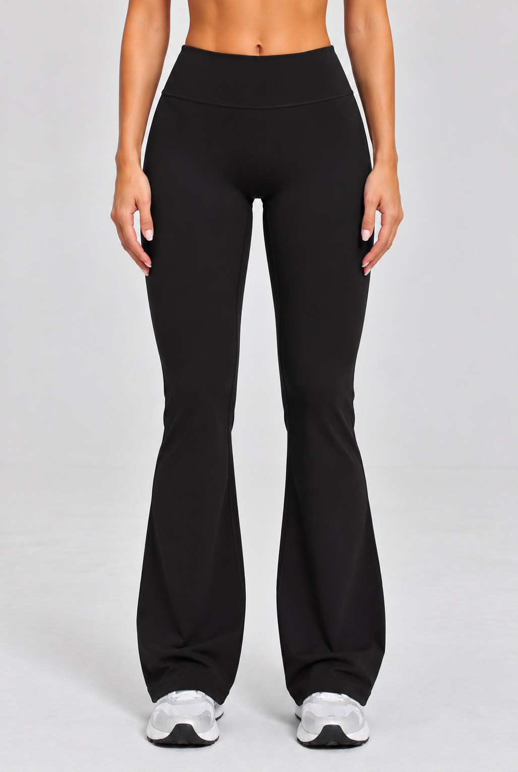 Pureline Flare Tights Sort Small Sort