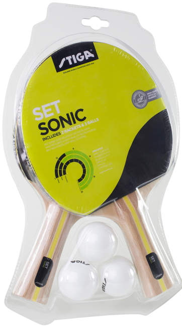 Stiga Set Sonic Bat Bolde