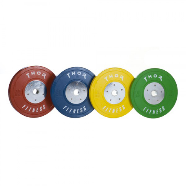 Thor Fitness Farvet Ol Bumper Vægtskiver 20kg   50mm    Stk