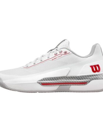 Wilson Rush Tour   Ctc  Bright White Wilson Red Microchip  41